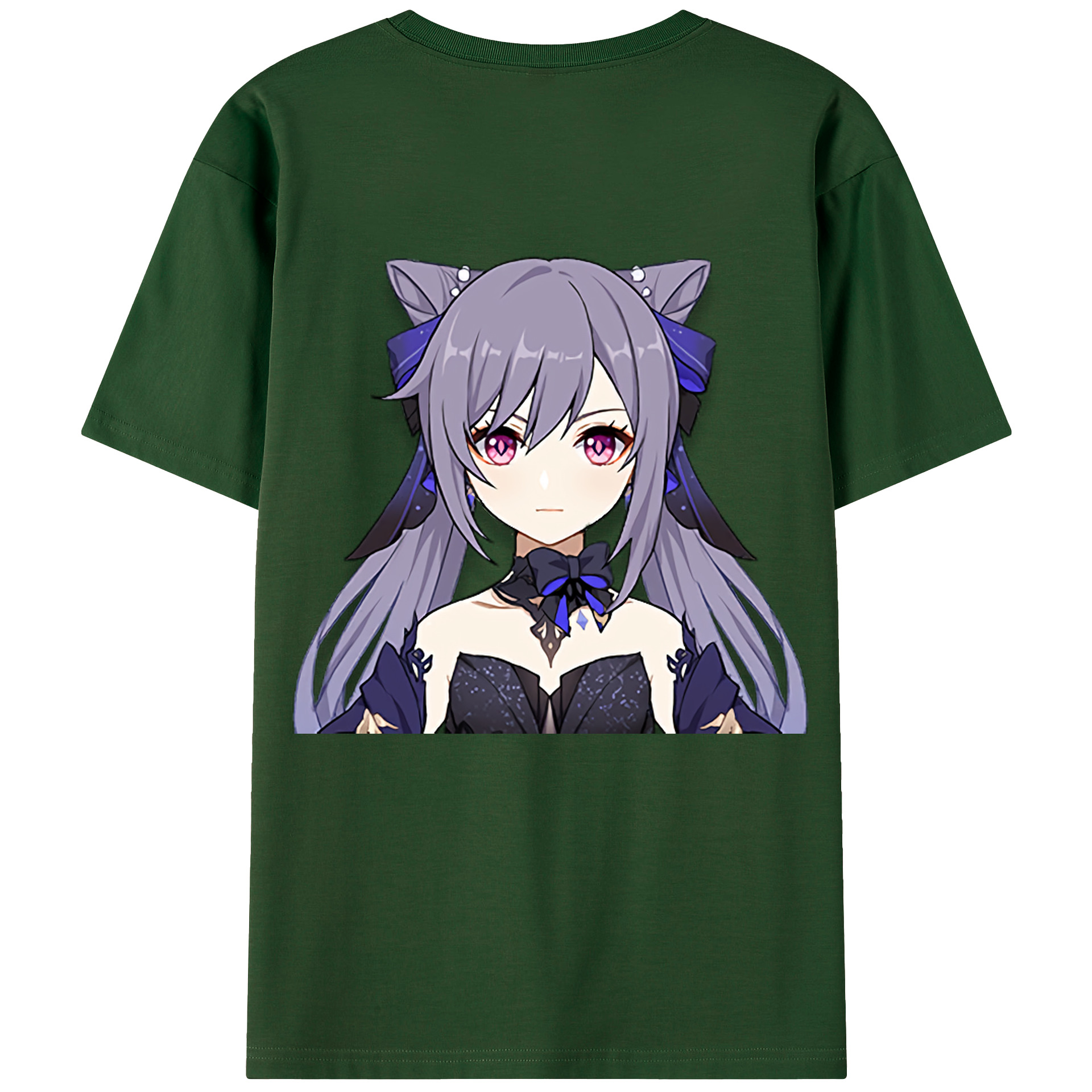 げんし神 刻晴 こくせい genshin Kokusei 綿100％半袖Tシャツ（背面プリント）